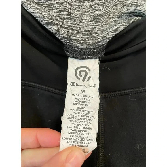 Champion Women's Size Medium Black & Gray Leggings - Picture 5 of 8
